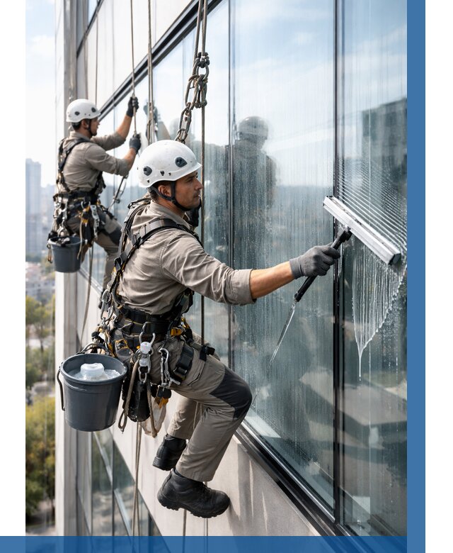 Мойка окон альпинистами в Королёве от 4679 р. | ВЫСОТНИК-Кор