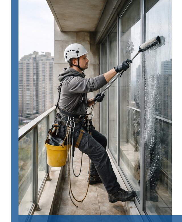 Профессиональная мойка балконного остекления в Королёве