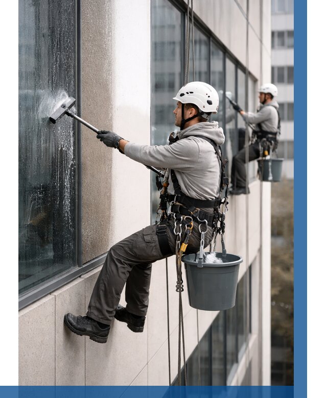 Мойка фасадов зданий в Королёве под ключ от 364 р. | ВЫСОТНИК-Кор