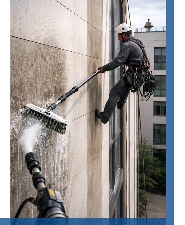 Мойка фасада из керамогранита в Королёве от 312 р. | ВЫСОТНИК-Кор