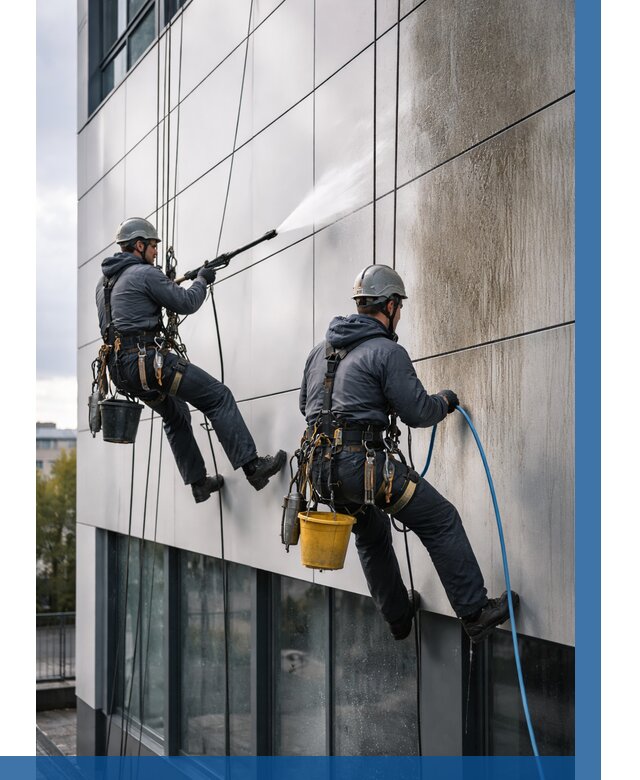 Мойка фасада из композита в Королёве по цене от 312 р. | ВЫСОТНИК-Кор