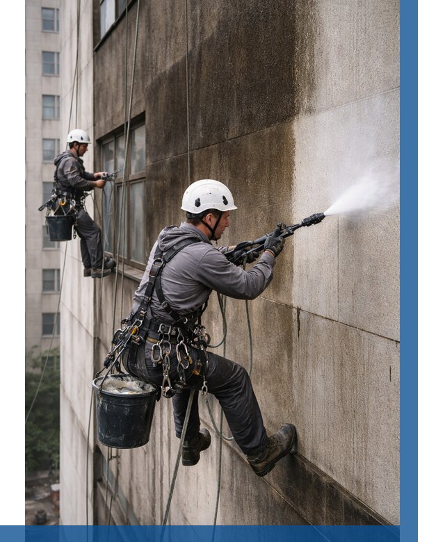 Очистка фасада от копоти в Королёве от 260 р. | ВЫСОТНИК-Кор