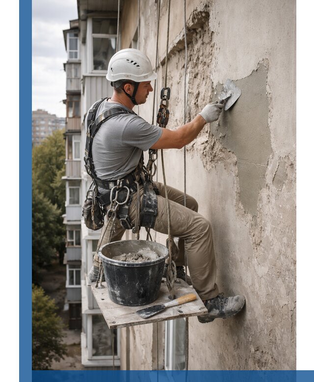 Восстановление фасадной штукатурки в Королёве с гарантией качества