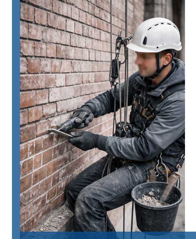 Расшивка кирпичных швов фасадов и стен, ремонт в Королёве