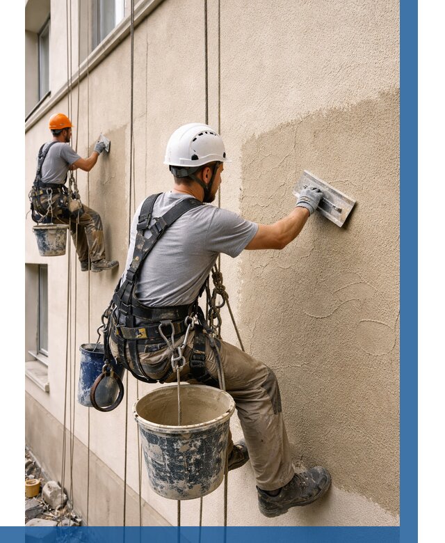 Декоративная штукатурка фасада в Королёве от 1248 р. | ВЫСОТНИК-Кор