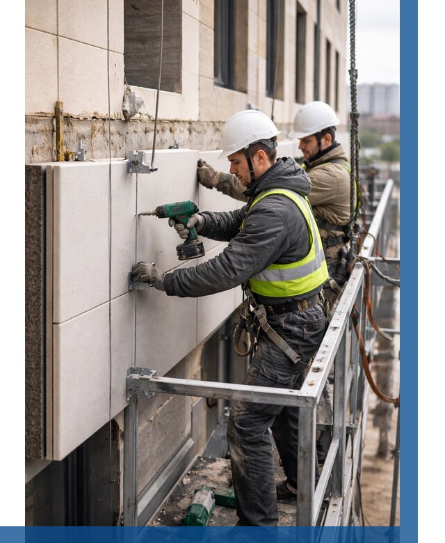 Монтаж фасадных термопанелей в Королёве от 1560 р. | ВЫСОТНИК-Кор