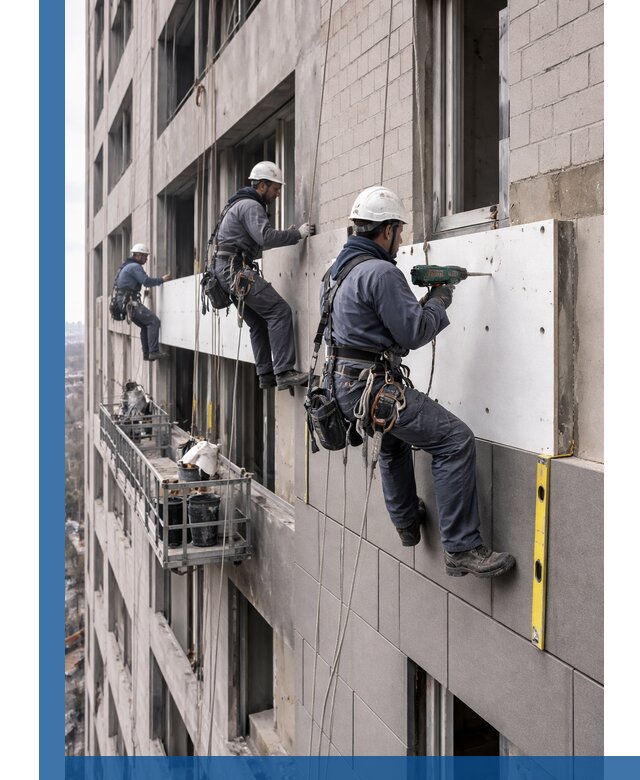 Монтаж фасадных термопанелей высокого качества в Королёве