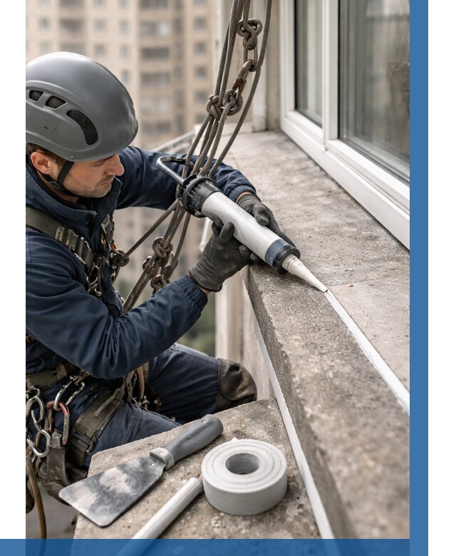 Герметизация балконного козырька в Королёве от 4679 р. | ВЫСОТНИК-Кор