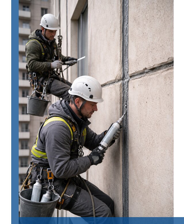 Герметизация деформационных швов фасада в Королёве качественно