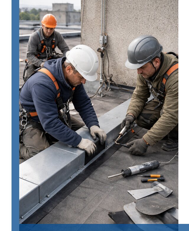 Ремонт кровельных примыканий в Королёве профессионально