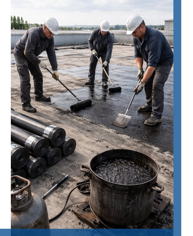 Гидроизоляция кровли мастикой в Королёве от 624 р. | ВЫСОТНИК-Кор