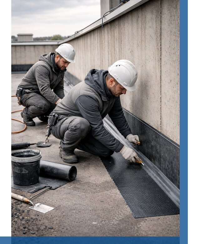 Гидроизоляция примыканий на кровле в Королёве от 936 р. | ВЫСОТНИК-Кор