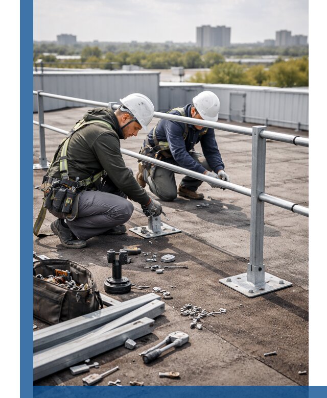 Монтаж кровельного ограждения в Королёве под ключ с гарантией