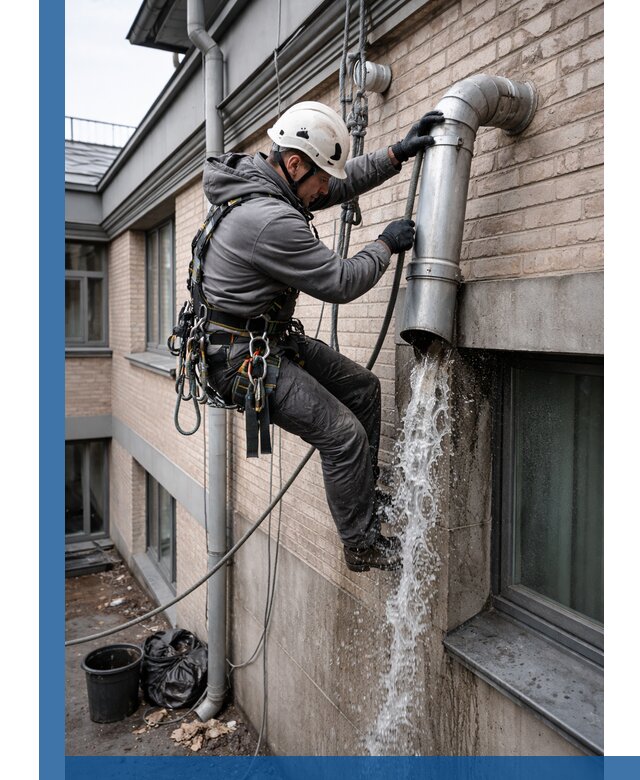 Профессиональная прочистка водосточных труб в Королёве с гарантией