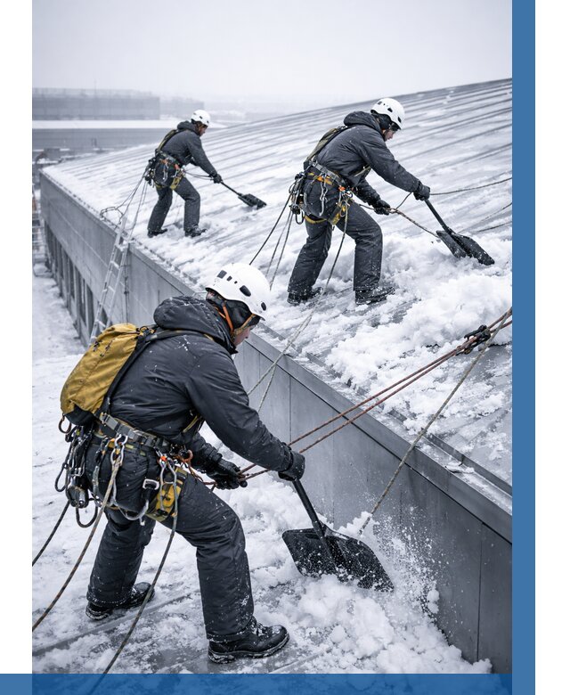 Очистка навесов от снега в Королёве от 4679 р. | ВЫСОТНИК-Кор