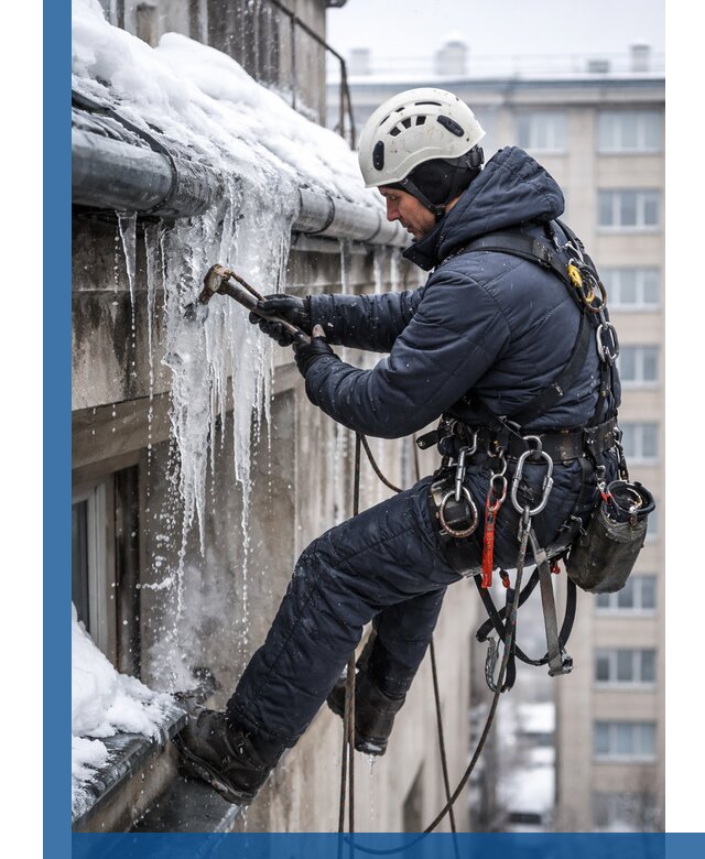 Удаление наледи и чистка водостоков в Королёве оперативно и безопасно