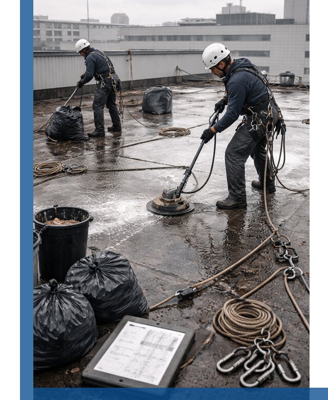 Плановая очистка кровли по графику в Королёве для безопасности