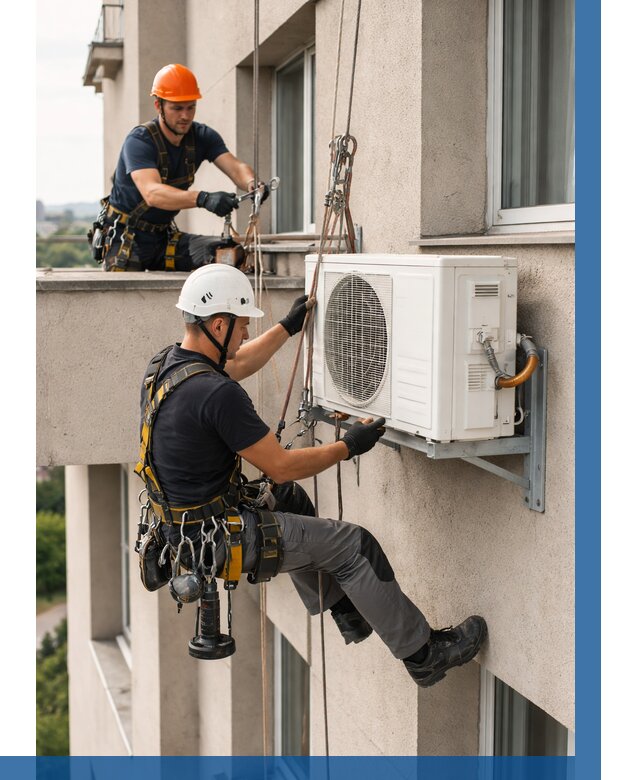 Монтаж внешнего блока кондиционера в Королёве от 6758 р. | ВЫСОТНИК-Кор