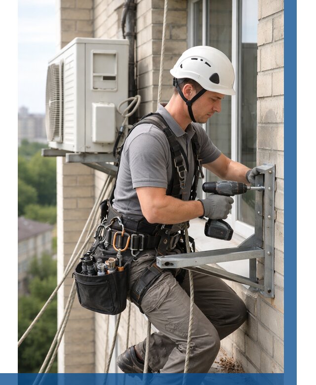 Установка кронштейнов кондиционера в Королёве от 3639 р. | ВЫСОТНИК-Кор