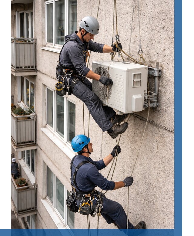 Перенос внешнего блока кондиционера в Королёве от 9357 р.| ВЫСОТНИК-Кор