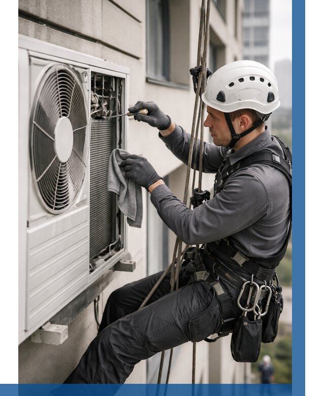 Обслуживание внешнего блока кондиционера в Королёве от 2807 р.ВЫСОТНИК-Кор