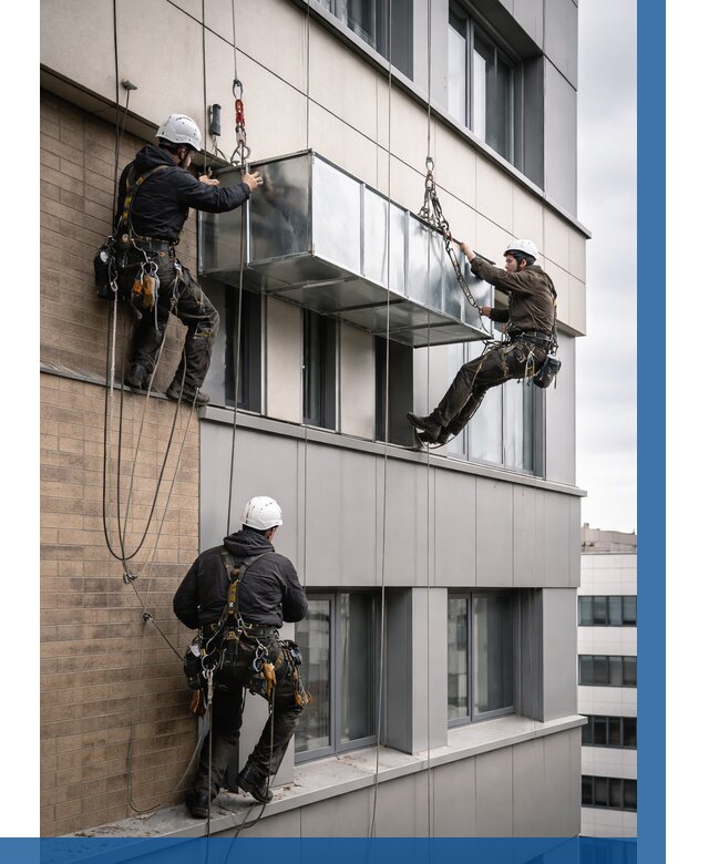 Монтаж воздуховодов на фасаде в Королёве от 1560 р. | ВЫСОТНИК-Кор