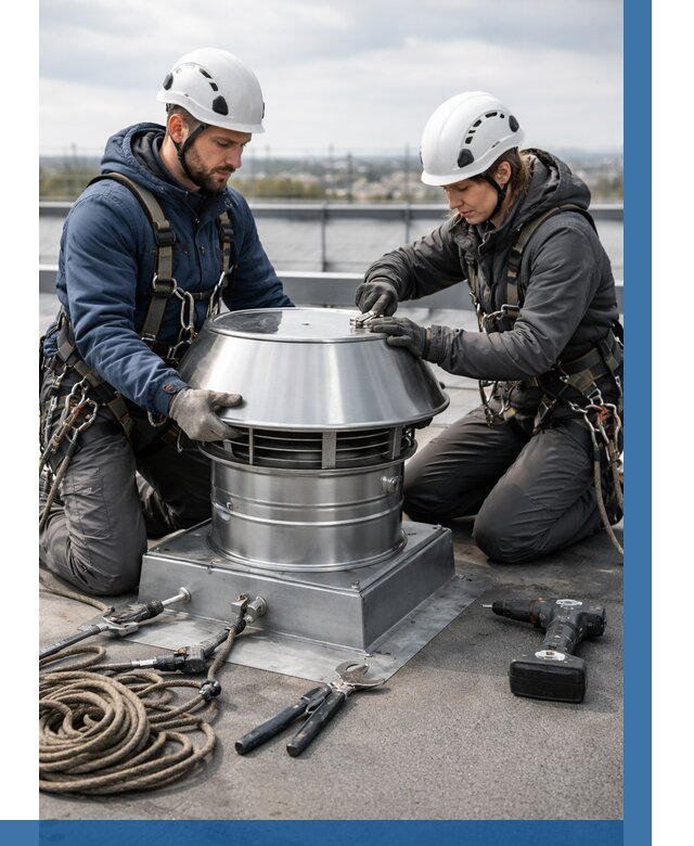 Установка дефлекторов на кровле в Королёве от 4679 р. | ВЫСОТНИК-Кор