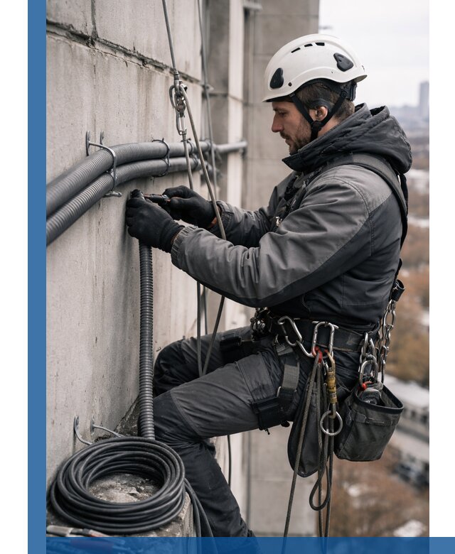 Профессиональный монтаж гофры для кабеля в Королёве с гарантией