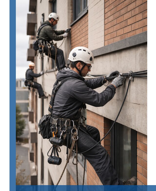 Крепление кабеля на фасаде монтаж и крепеж в Королёве