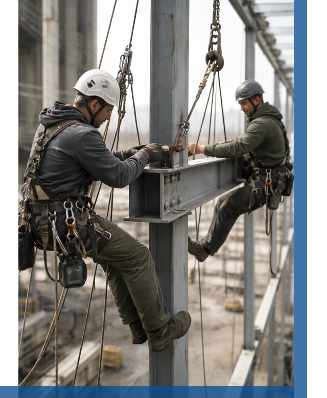 Монтаж металлоконструкций на высоте в Королёве от 3639 р. | ВЫСОТНИК-Кор