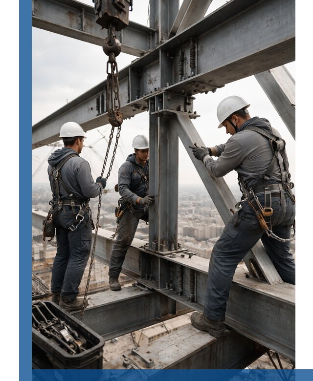 Профессиональный монтаж металлоконструкций на высоте в Королёве