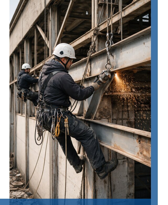 Демонтаж металлоконструкций на высоте в Королёве от 6758р. |ВЫСОТНИК-Кор