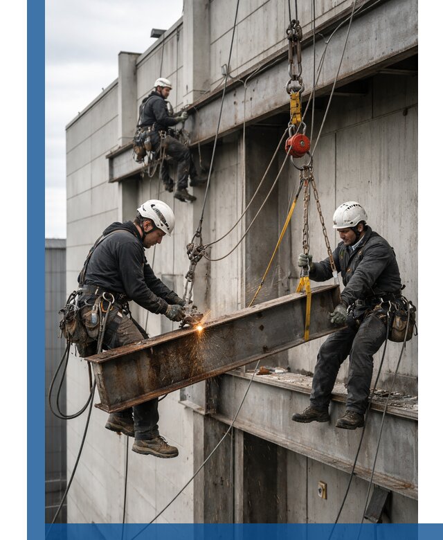 Демонтаж металлоконструкций на высоте в Королёве под ключ