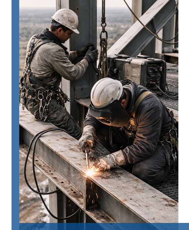 Высотные сварочные работы в Королёве для промышленных объектов