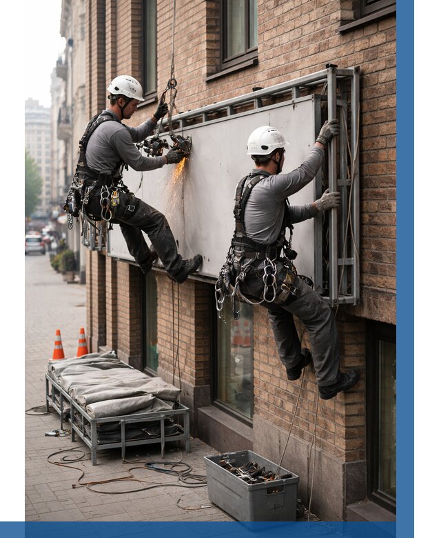 Демонтаж рекламной вывески в Королёве от 6758 р. | ВЫСОТНИК-Кор