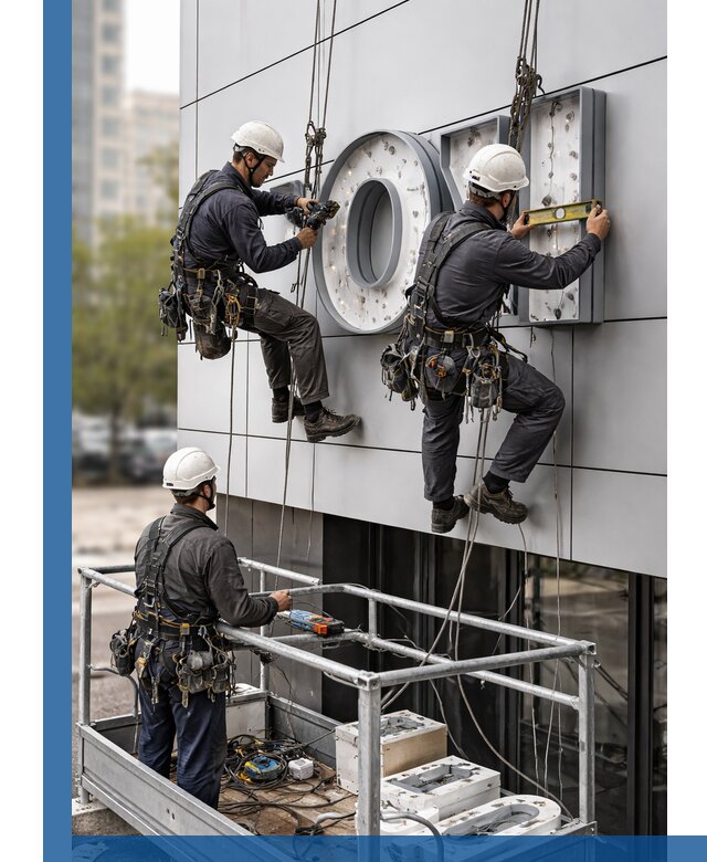 Профессиональный монтаж световых букв в Королёве под ключ