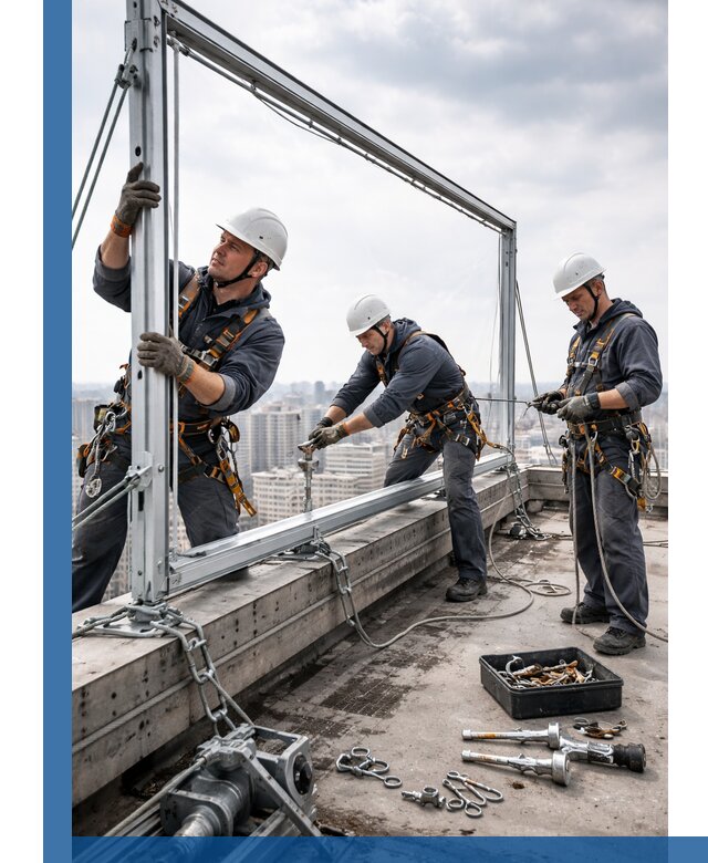 Монтаж крышных рекламных конструкций под ключ в Королёве