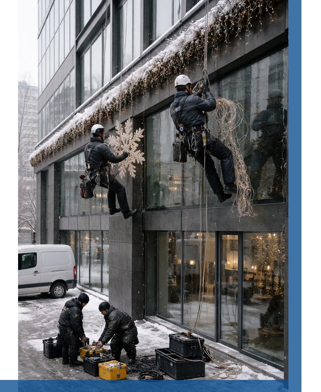 Демонтаж новогоднего оформления в Королёве от 5718 р. | ВЫСОТНИК-Кор