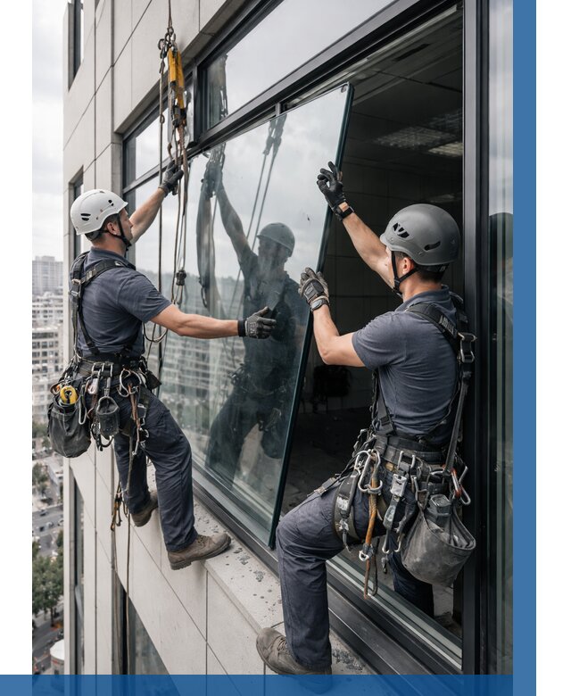 Замена стеклопакетов на высоте в Королёве от 5718 р. | ВЫСОТНИК-Кор