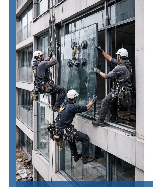 Фасадное остекление и монтаж витражей зданий в Королёве под ключ