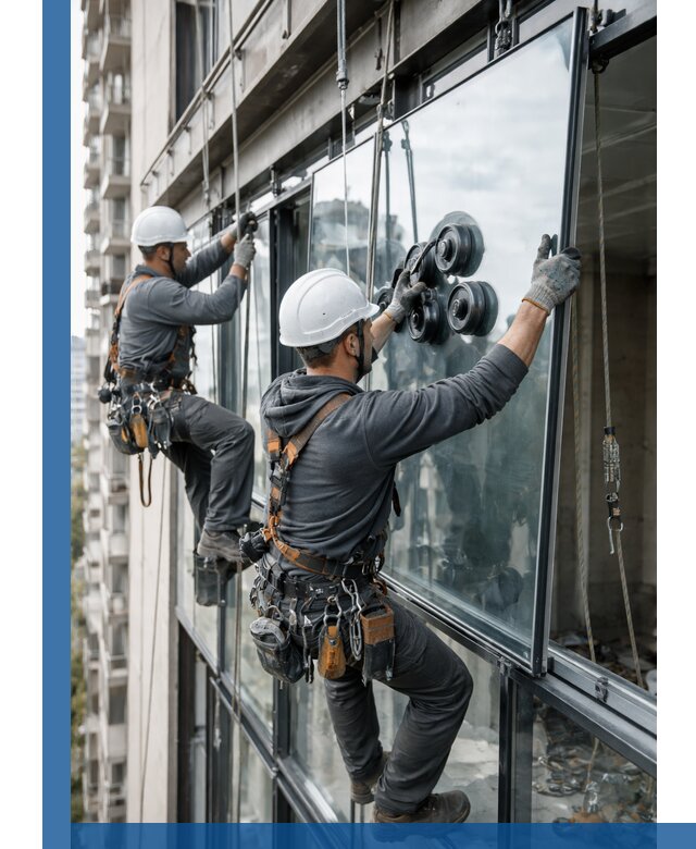 Витражное остекление фасадов и лоджий в Королёве под ключ