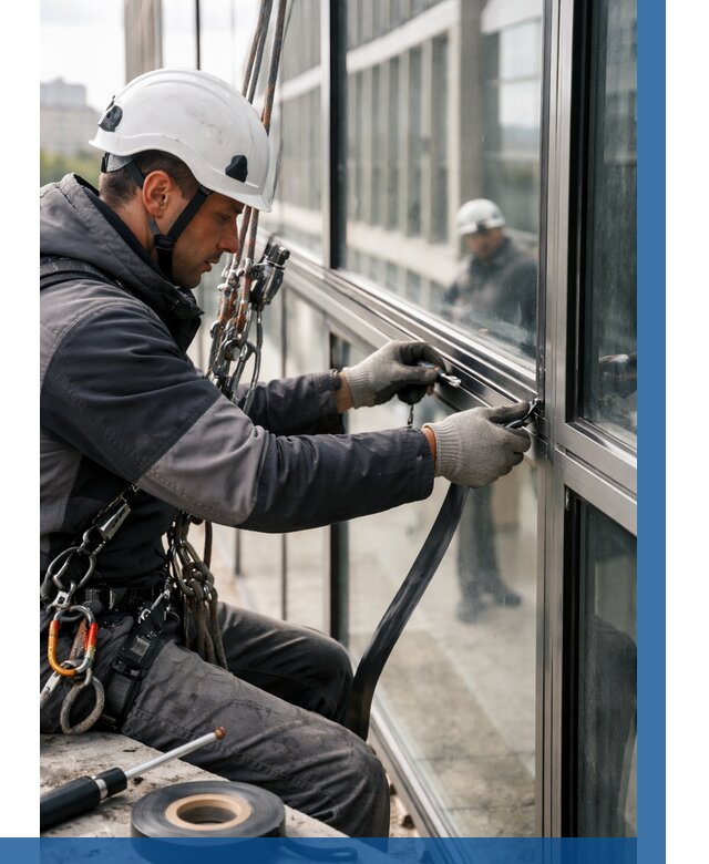 Ремонт витражных конструкций в Королёве от 3639 р. | ВЫСОТНИК-Кор