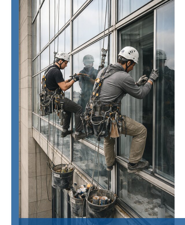 Ремонт витражных конструкций и фасадного остекления в Королёве