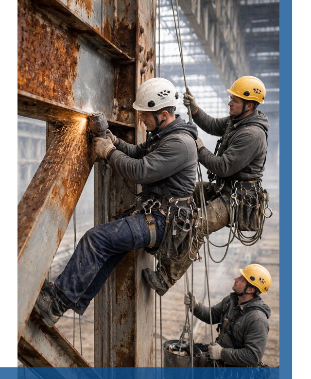 Зачистка металла от ржавчины в Королёве от 364 р. | ВЫСОТНИК-Кор