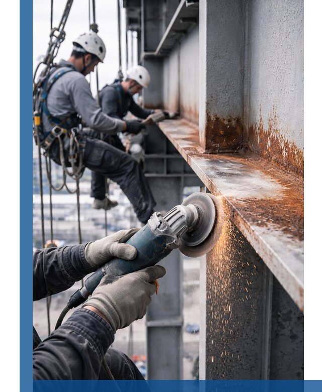 Зачистка металла от ржавчины и подготовка поверхностей в Королёве