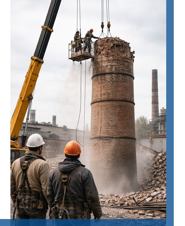 Демонтаж дымовой трубы в Королёве от 93573 р. | ВЫСОТНИК-Кор, смета