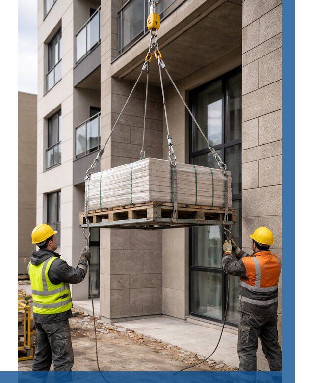 Подъем керамогранита на этаж в Королёве от 3639 р. | ВЫСОТНИК-Кор