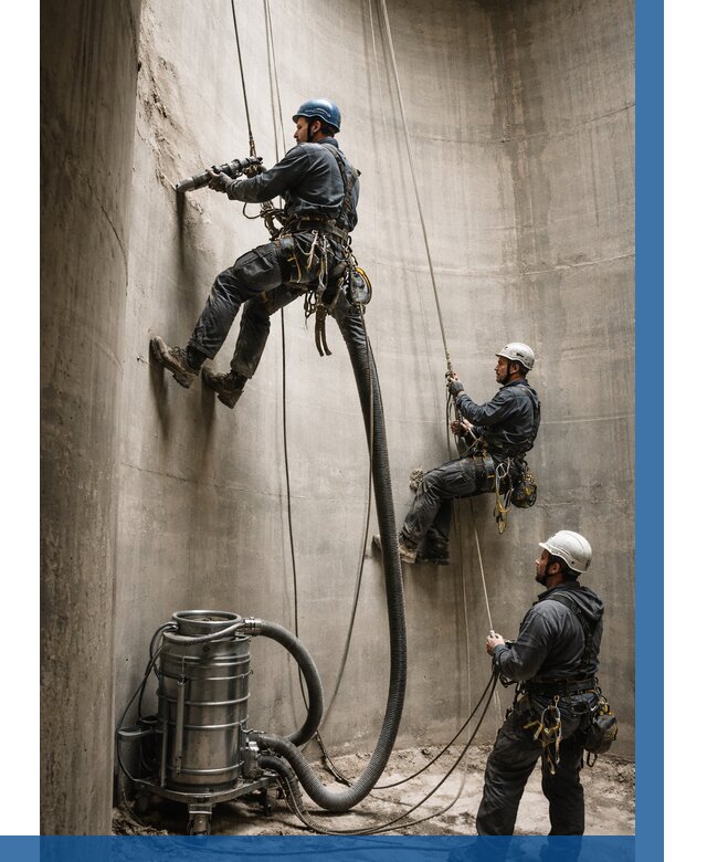 Зачистка силосов в Королёве от 4679 р. Договор и смета ВЫСОТНИК-Кор