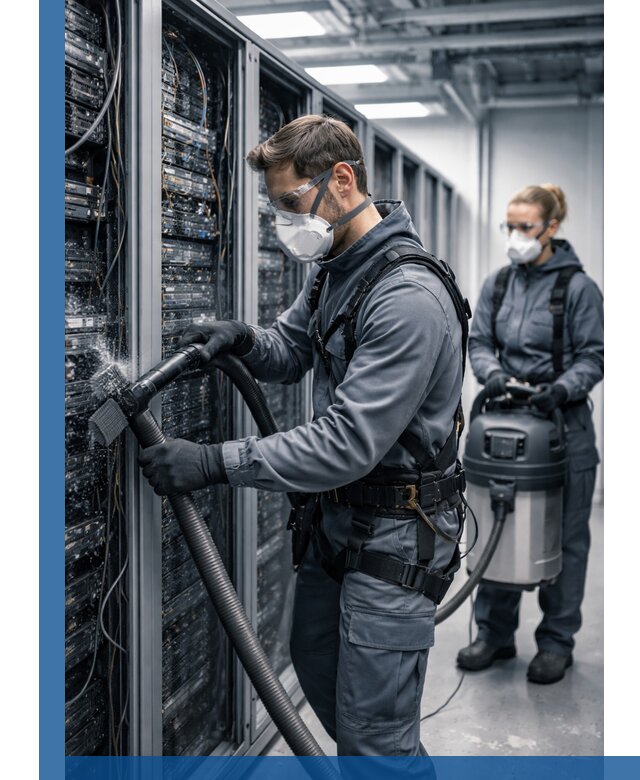 Обеспыливание серверной комнаты в Королёве, профессиональная очистка