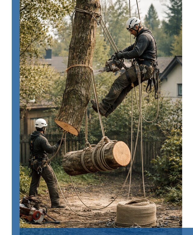 Валка деревьев частями в Королёве, безопасно и аккуратно